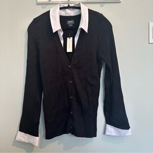 Anthro Layered Cardigan